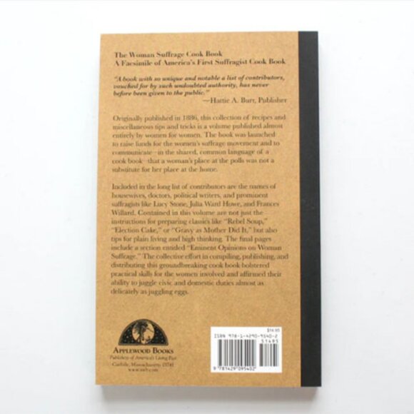 Woman Suffrage Cookbook 1886 Reprint Vintage Recipes + Ads Julia Ward Howe - Picture 2 of 7